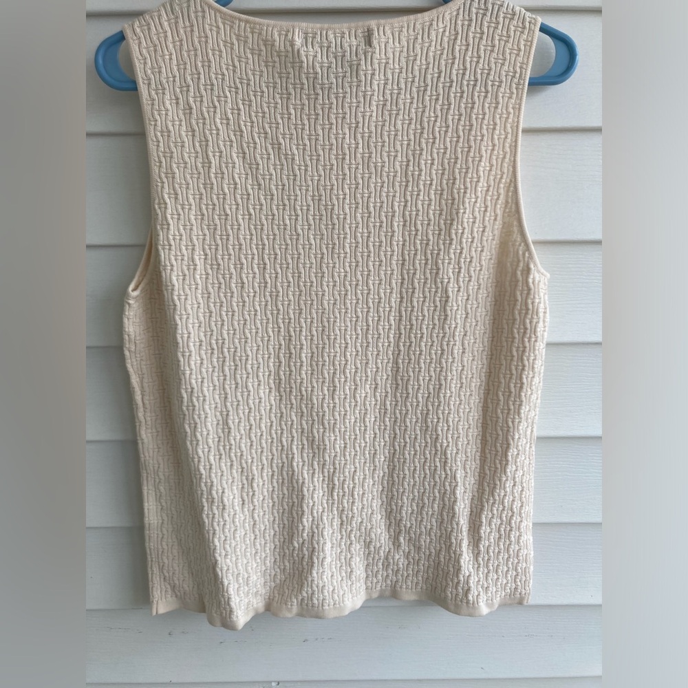 New Silk Vanilla Textured Women Top Size XL - Picture 6 of 6